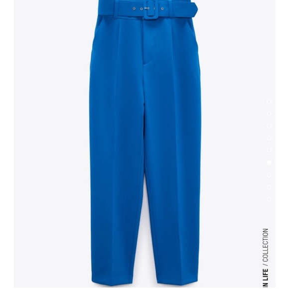 NWT Zara high waisted belted pants - Picture 9 of 16